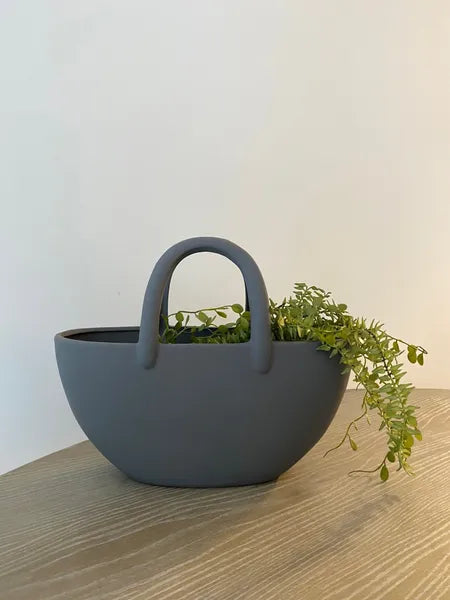 Ceramic Handbag | Large Grey