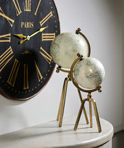 French Country Cream Gold Globe | Large