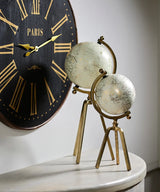 French Country Cream Gold Globe | Large