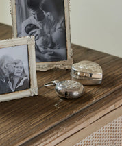 French Country Embossed Heart Box | Silver