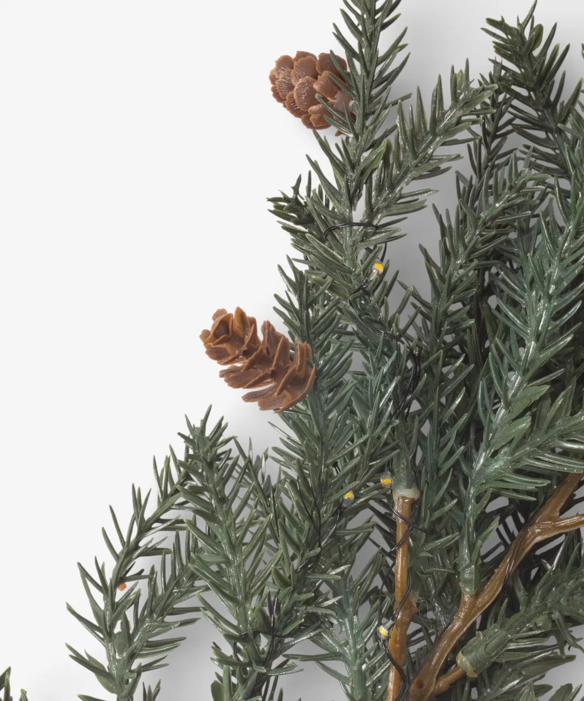 French Country Pinecone Light Up Branch | 40cm