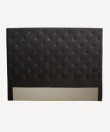 French Country Button Bed Head | Dark Grey Velvet King