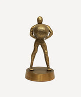 French Country Man & Sphere Decorative Sculpture