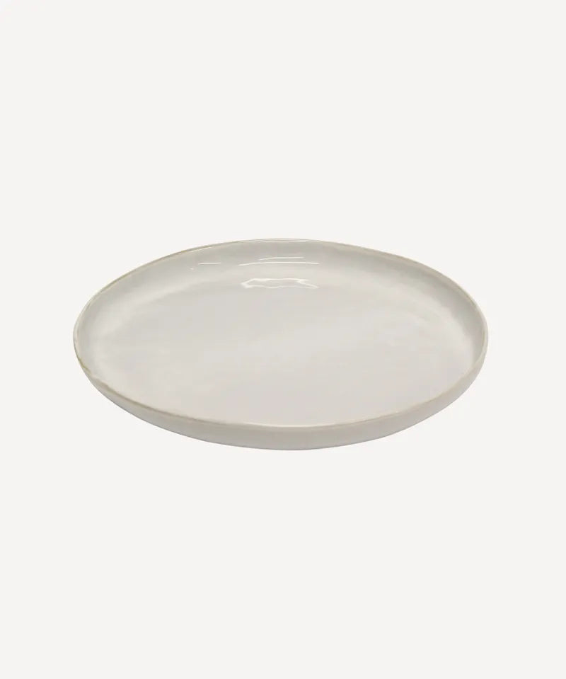 French Country Franco Charger Plate | Rustic White