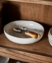 French Country Franco | White Large Serving Bowl