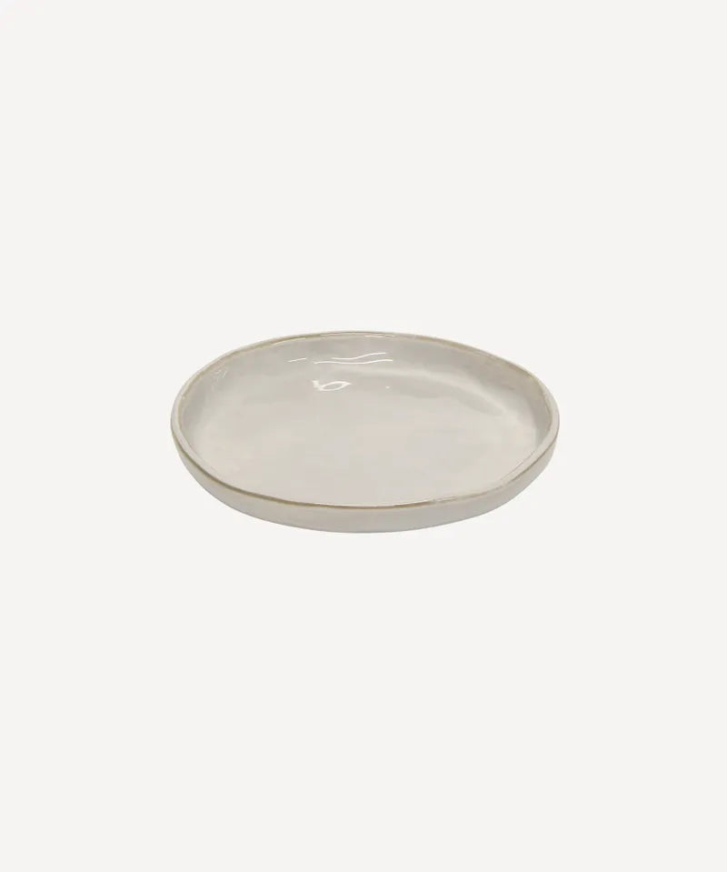 French Country Franco | Rustic White Side Plate