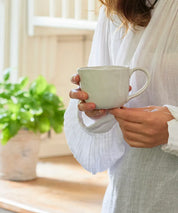 French Country Franco | Rustic White Cup