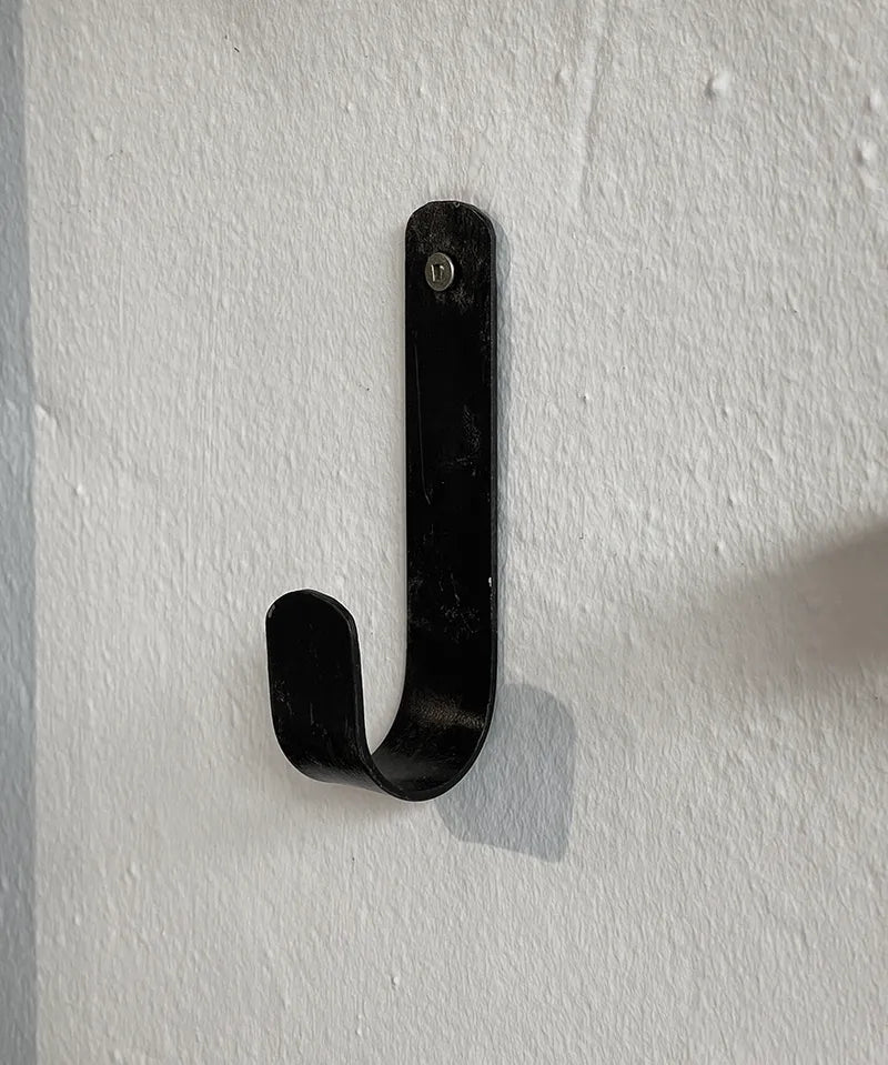 French Country Chunky Single Hook | Black