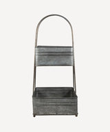 French Country Square Metal Basket | 2 Tier