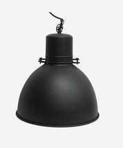 French Country Industrial Pendant | Black