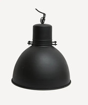 French Country Industrial Pendant | Black