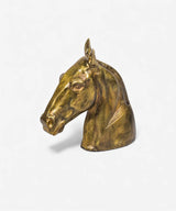 French Country Horse Head Décor | Brass Look