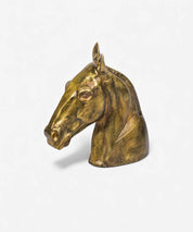 French Country Horse Head Décor | Brass Look