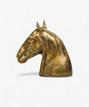 French Country Horse Head Décor | Brass Look