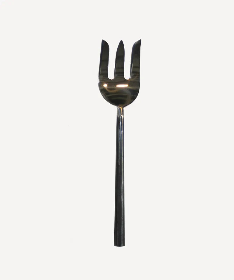 French Country Black Handle | Serving Fork Medium