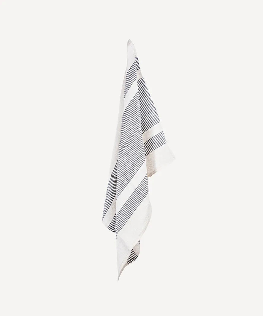 French Country Woven Stripe Tea Towel