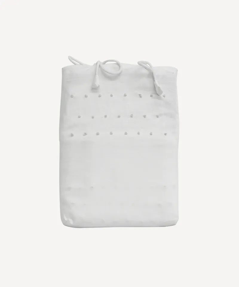 French Country Pillow Case Embelli | White