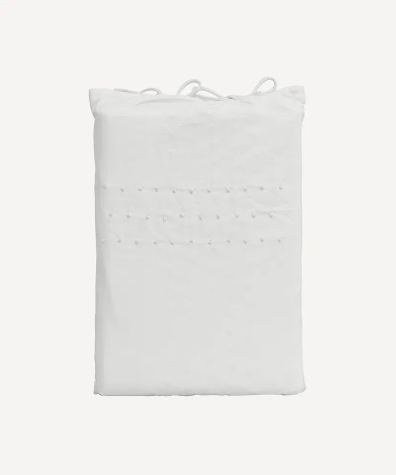French Country Flat Sheet Dots | Queen