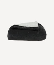 French Country Coal Velvet Bedspread | Queen