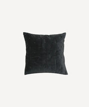 French Country Coal Velvet Euro Pillow Cover | 2PC
