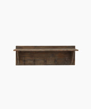 French Country Wooden Wall Shelf Hooks | 5 Hooks