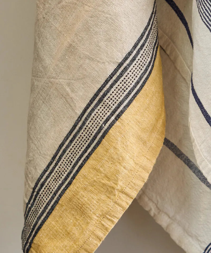 French Country Atelier Tea Towel | Ribbon Mustard