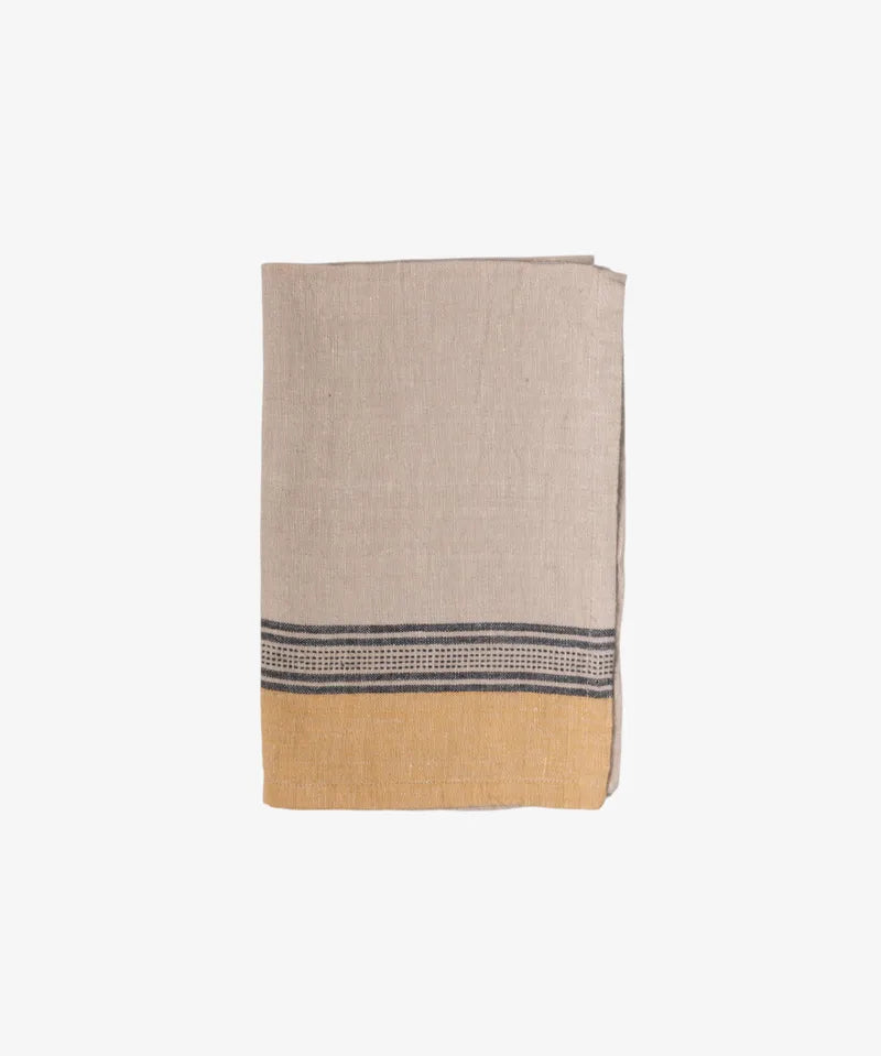 French Country Atelier Tea Towel | Ribbon Mustard