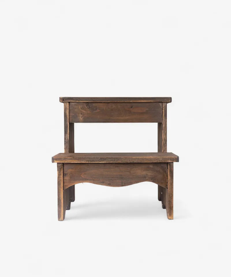 French Country Decorative Step Stool | Wooden