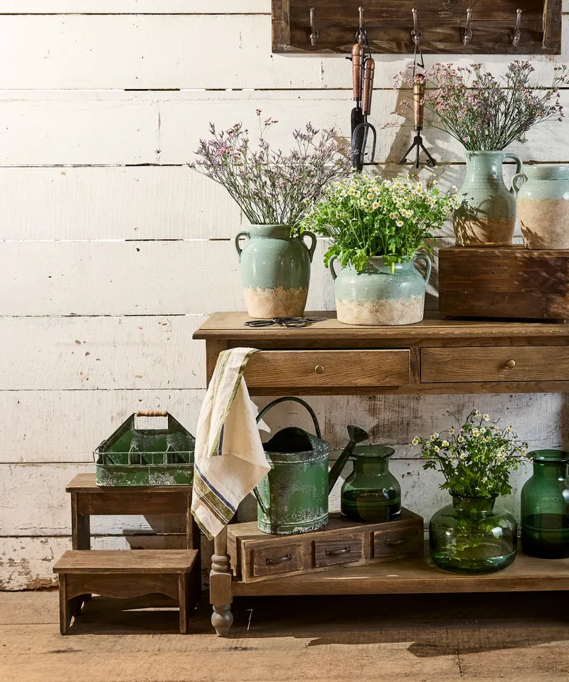 French Country Decorative Step Stool | Wooden