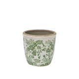 French Country Botanical Herb Pot | Large