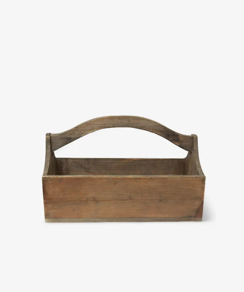 French Country Wooden Garden Tool Crate | Large