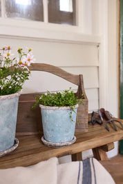 French Country Wooden Garden Tool Crate | Large