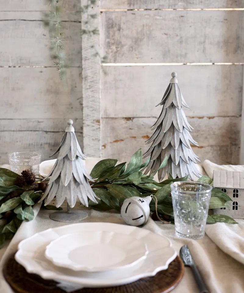 French Country Christmas Tree Zinc | Large