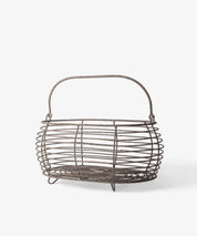 French Country Wire Oval Egg Basket | Metal