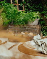 French Country Wire Oval Egg Basket | Metal