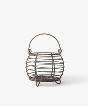 French Country Wire Round Egg Basket |  Metal