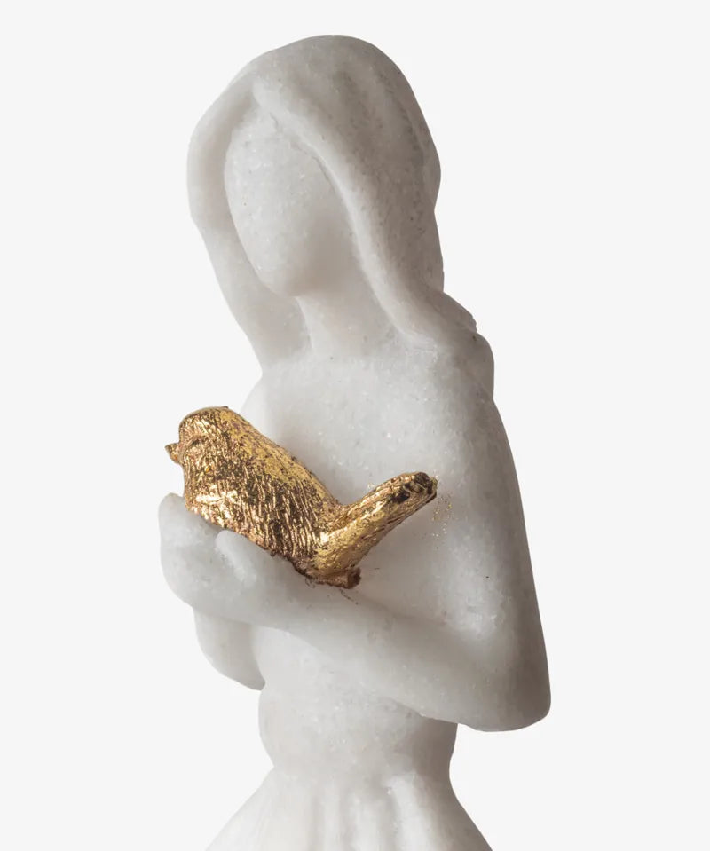 French Country Angel Light | Dove