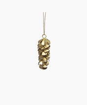 French Country Hanging Pinecone | Long Gold