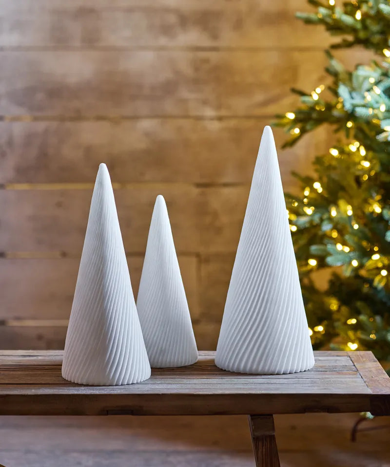 French Country Spiral Cone Tree Light Up | Large