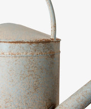 French Country Vintage Metal Watering Can | Antique Blue