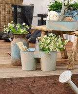 French Country Jardin Seedling Holder | Antique Blue
