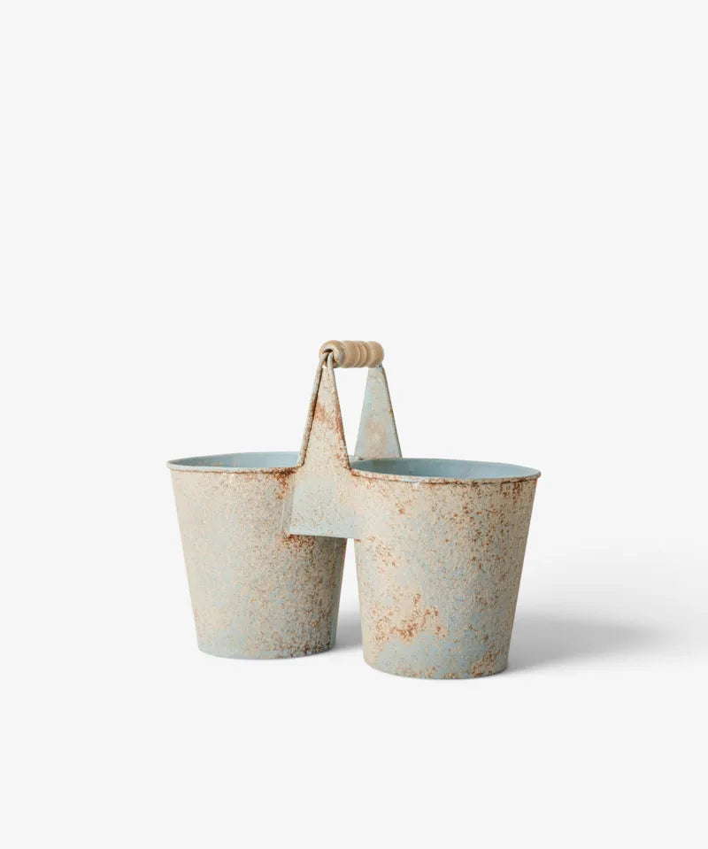French Country Jardin Seedling Holder | Antique Blue