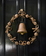 French Country Bow & Bell Wreath | Rust