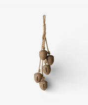 French Country Acorns On Rope | Rust