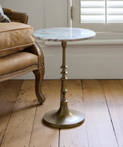 French Country Sutton Side Table | Marble