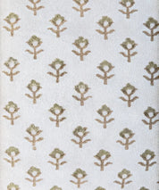 French Country Flower Handblock Velvet Cushion Cover | Cover Only