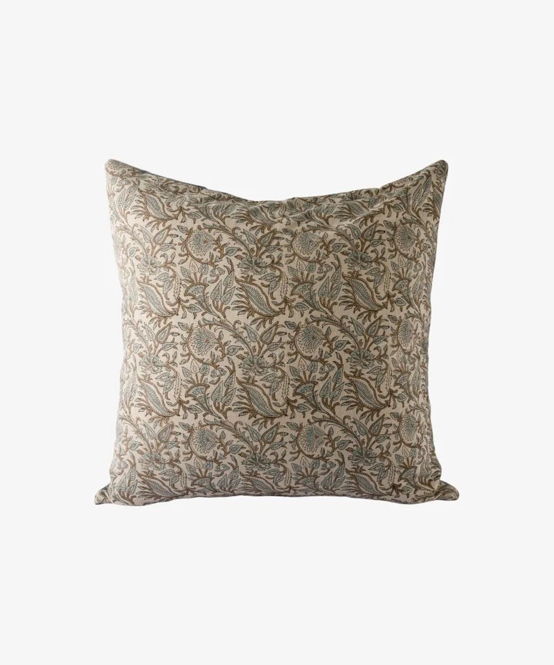 French Country Serena Handblocked Velvet Euro | (2PC)