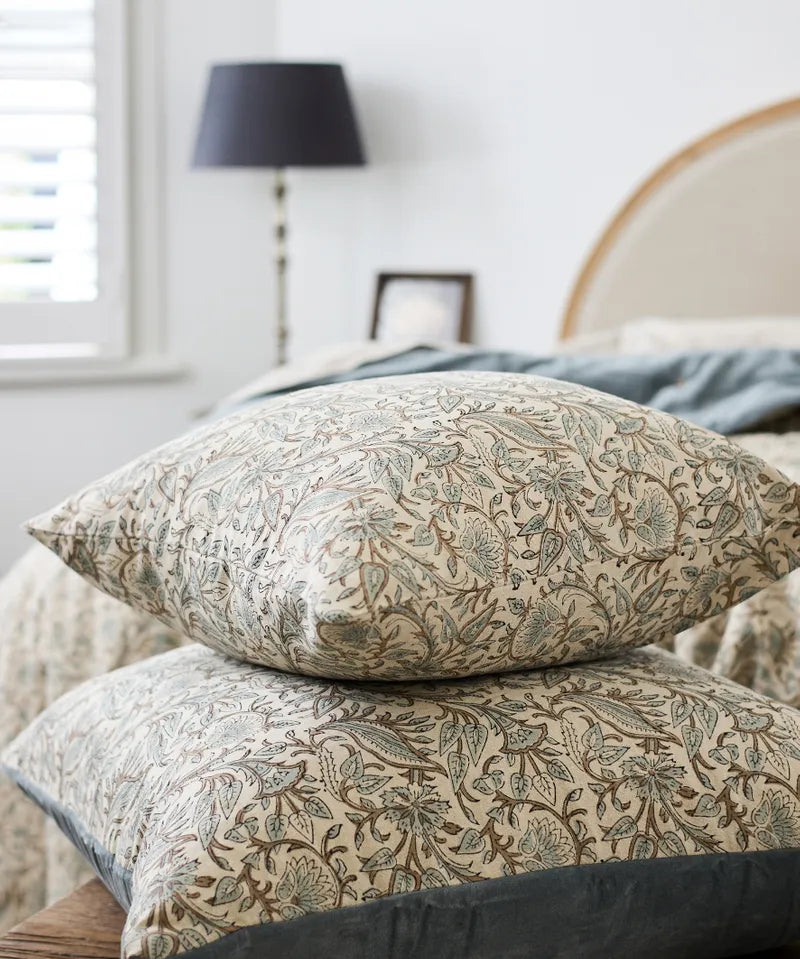 French Country Serena Handblocked Cushion Cover | Cover Only