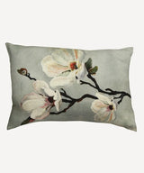 French Country Magnolia Rectangle Cushion Cover |  Light Blue