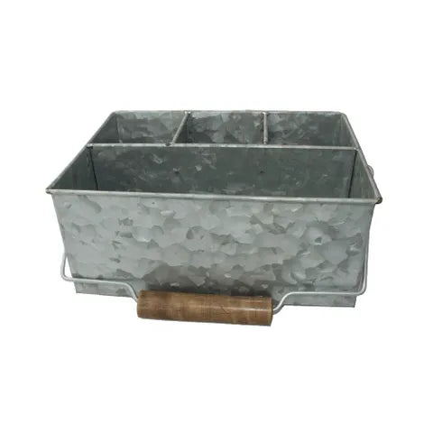 Table Caddy 4 Compartment | Galvanised Steel